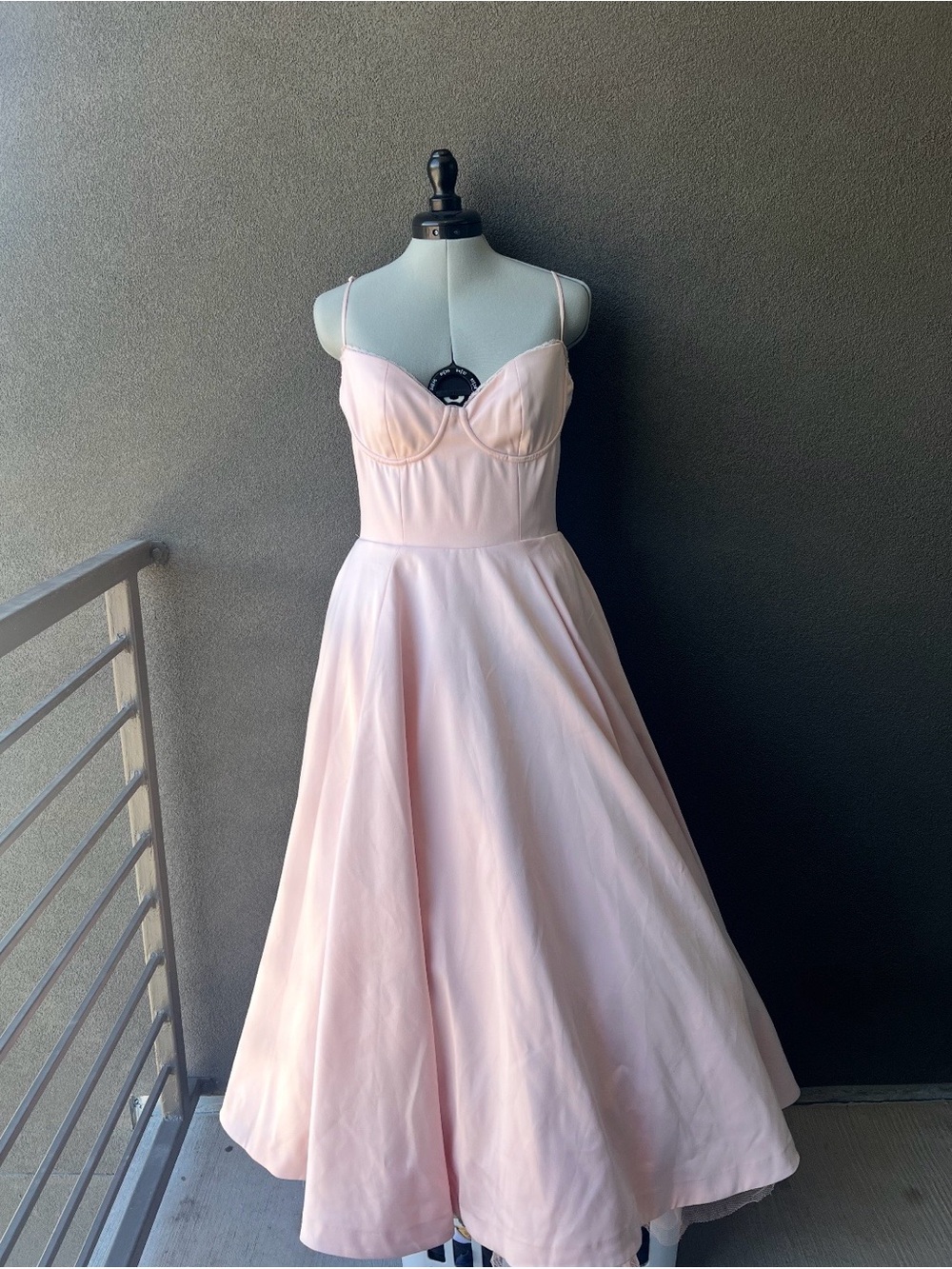House of CB Mademoiselle ballerina pink midi dress